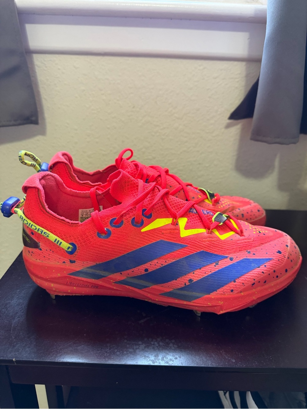 Mens Adidas Adizero Electric+ 2.0 Shades baseball cleats